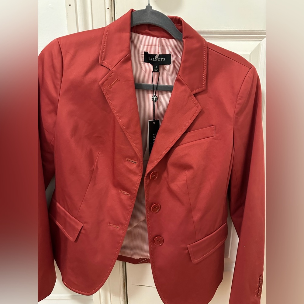 Fainted red talbot mini blazer size 4